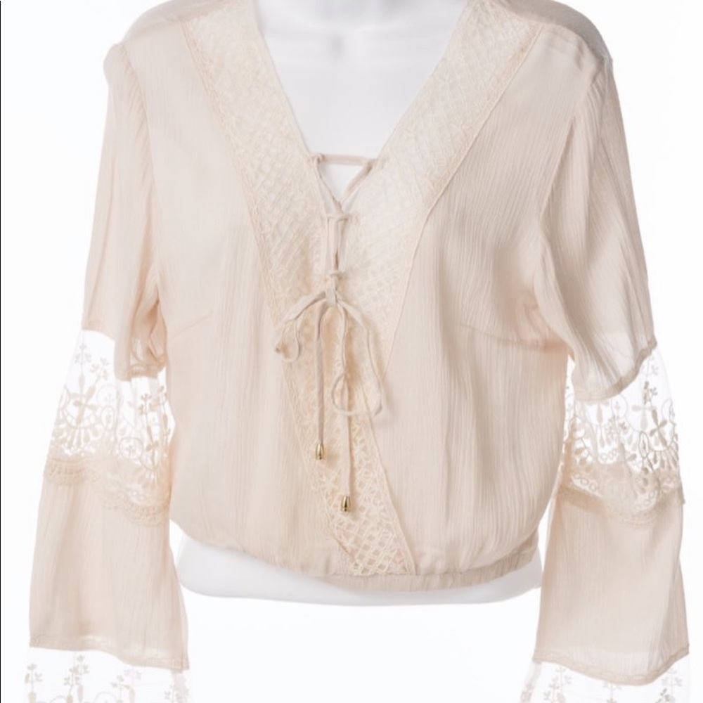 Beige Lace Blouse